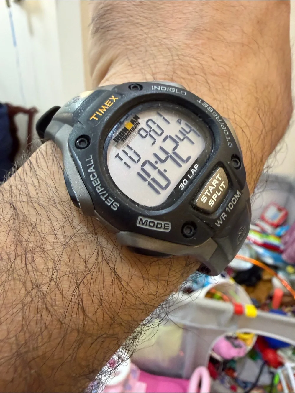 Timex Ironman Classic 30-Lap Digital Sport Watch Black Gray T5E901 Indiglo Runs